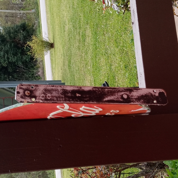VINTAGE 1950'S METAL DOUBLE SIDED COCA COLA SIGN - Picture 8 of 8